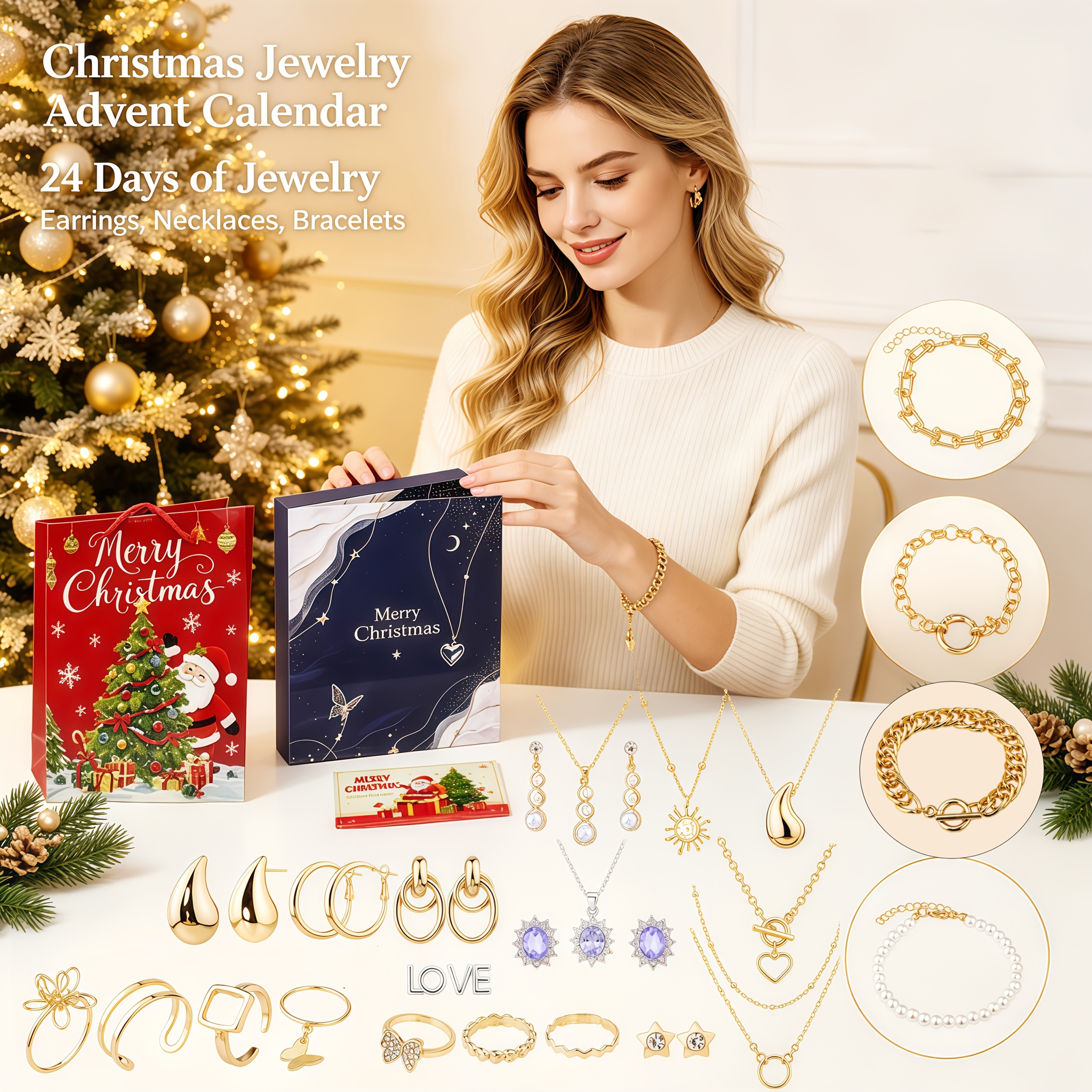 Christmas Countdown Calendar Gift, Holiday Countdown